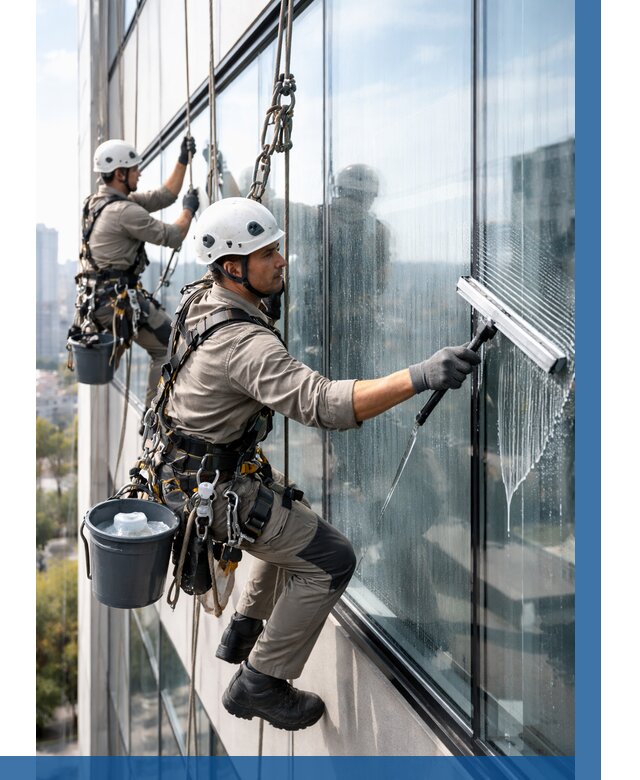 Мойка окон альпинистами в Каменске-Шахтинском от 4635 р. | ВЫСОТНИК-Ксш