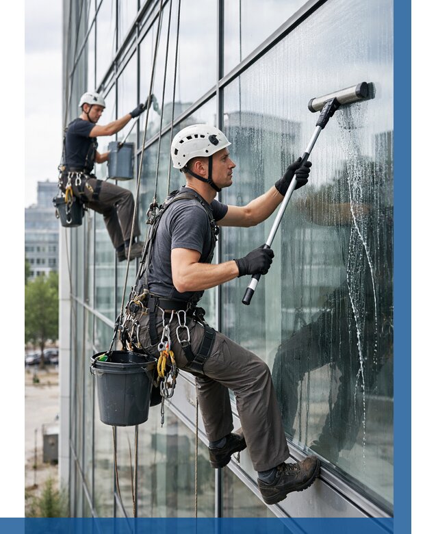 Мойка витражей альпинистами в Каменске-Шахтинском от 721 р. под ключ|ВЫСОТНИК-Ксш