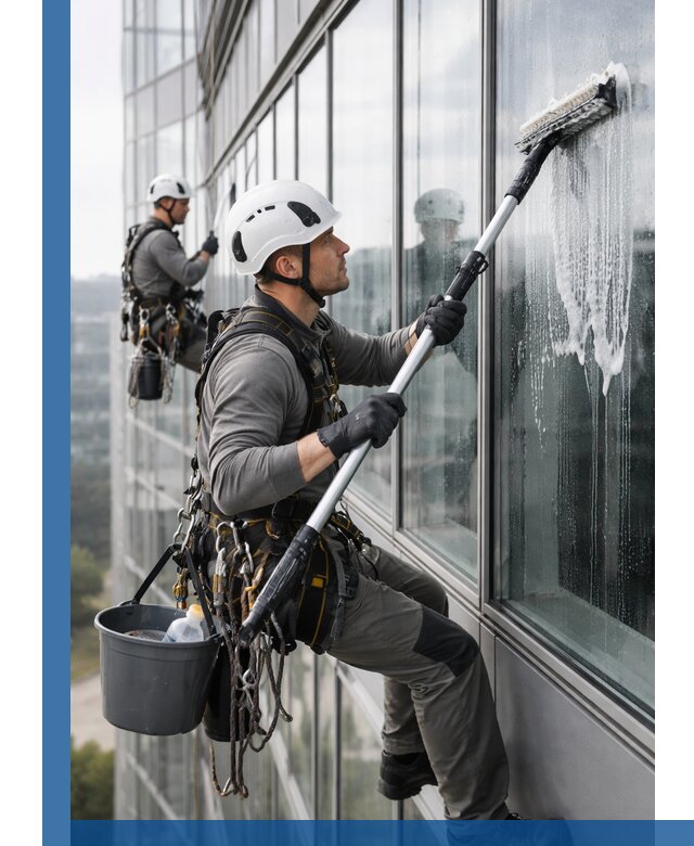 Высотная мойка сплошного остекления с выездом в Каменске-Шахтинском