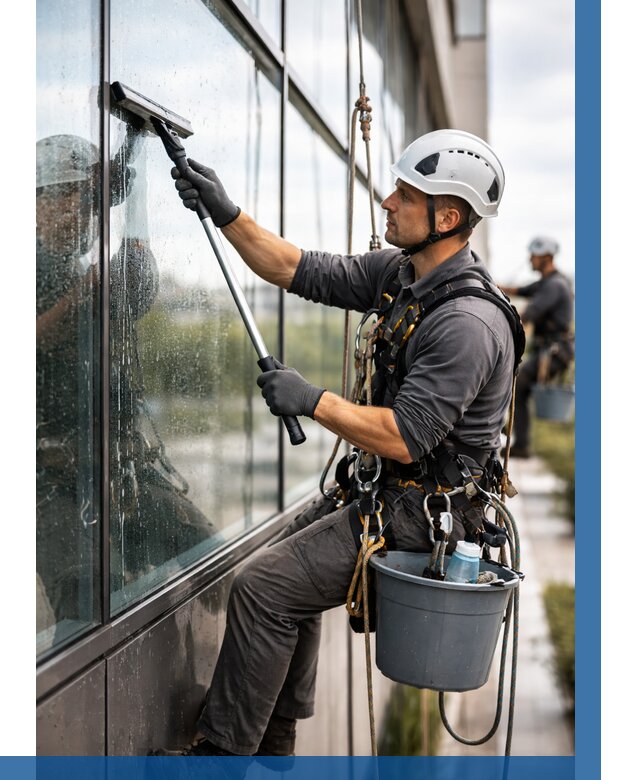Мойка стеклянных фасадов в Каменске-Шахтинском от 206 р. | ВЫСОТНИК-Ксш