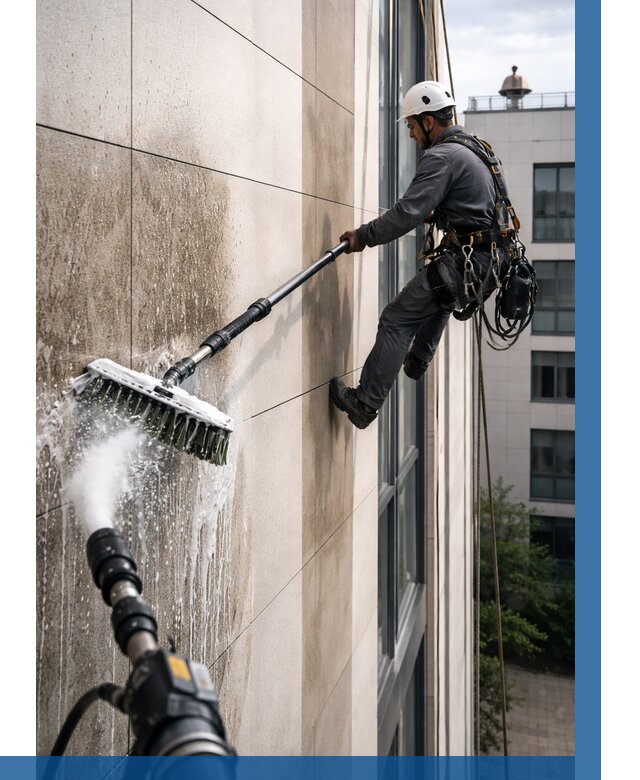 Мойка фасада из керамогранита в Каменске-Шахтинском от 309 р. | ВЫСОТНИК-Ксш