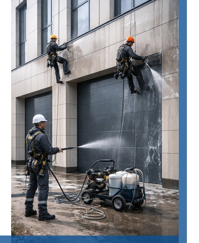 Послестроительная мойка фасада в Каменске-Шахтинском от 309 р. | ВЫСОТНИК-Ксш