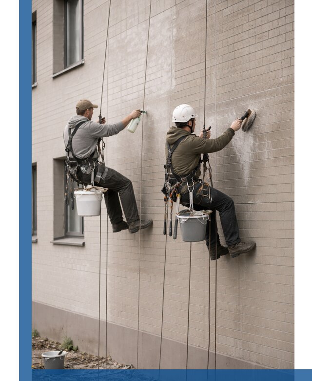 Удаление высолов с фасада зданий в Каменске-Шахтинском без повреждений и следов