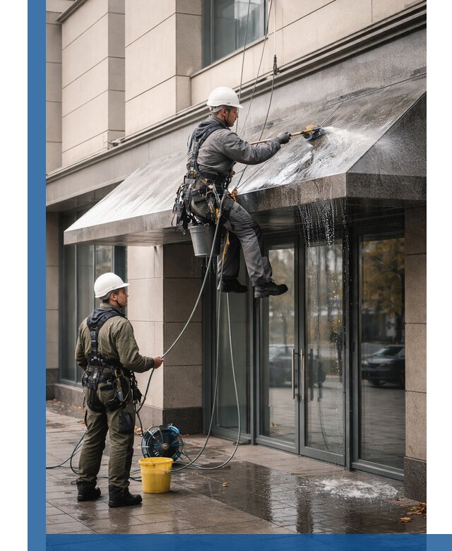 Профессиональная мойка козырьков и навесов в Каменске-Шахтинском