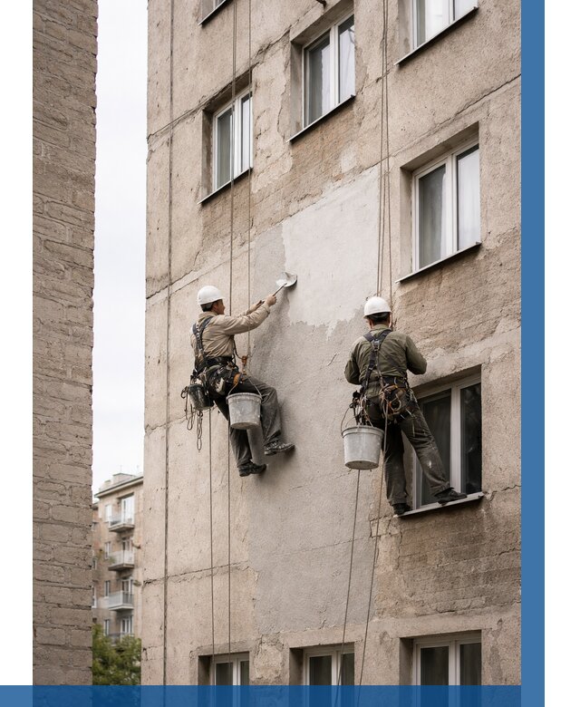 Косметический ремонт фасада в Каменске-Шахтинском от 1133 р. | ВЫСОТНИК-Ксш