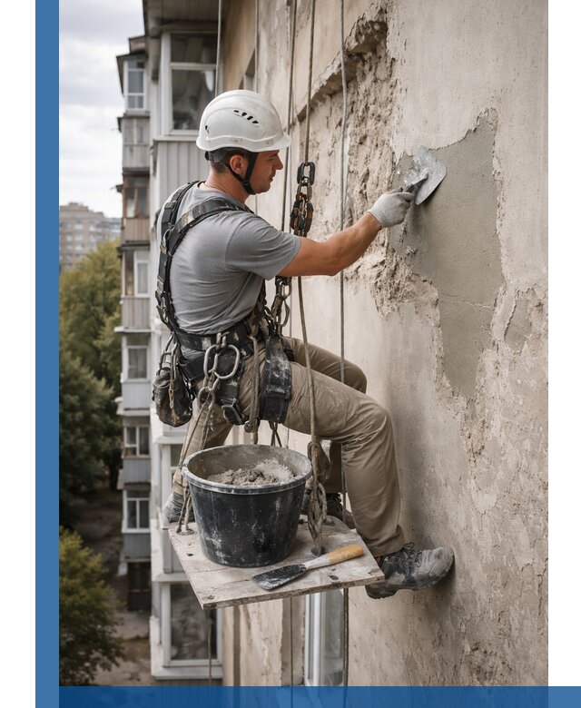 Восстановление фасадной штукатурки в Каменске-Шахтинском с гарантией качества