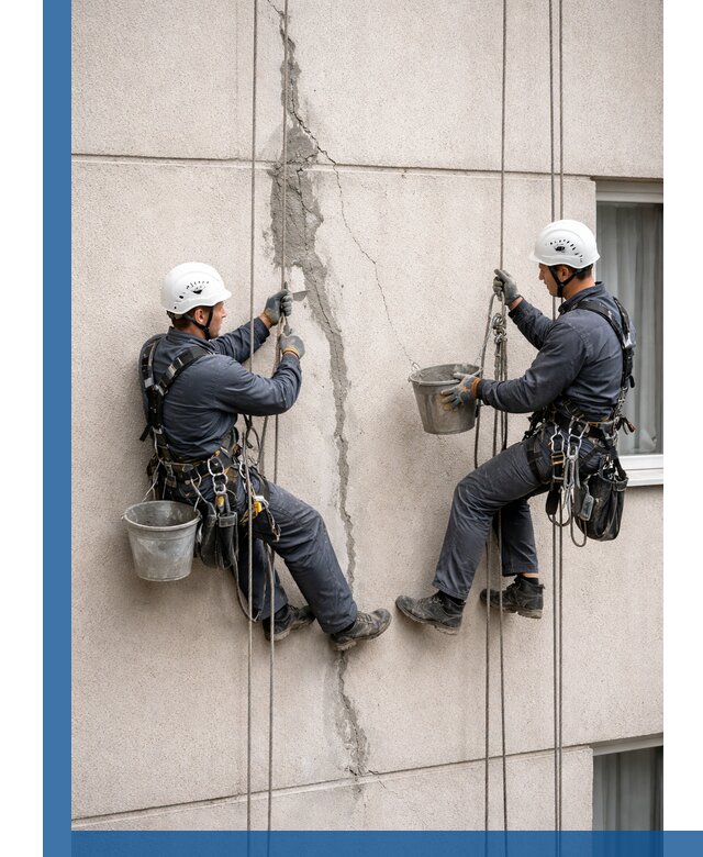 Заделка трещин на фасаде в Каменске-Шахтинском с гарантийным ремонтом