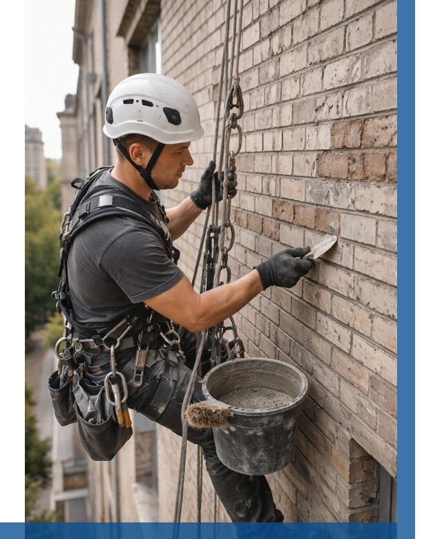 Ремонт кирпичной кладки фасада в Каменске-Шахтинском от 1854 р. | ВЫСОТНИК-Ксш