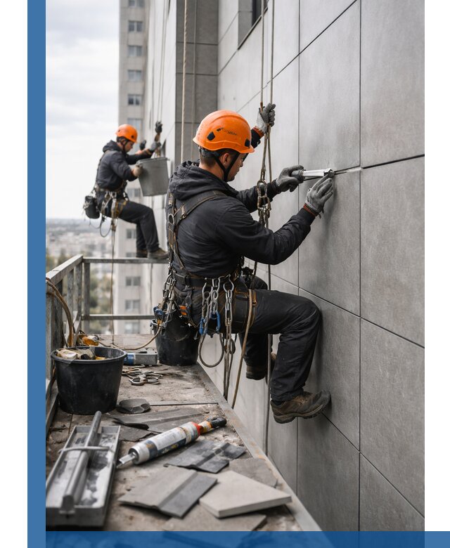 Профессиональный ремонт фасада из керамогранита в Каменске-Шахтинском