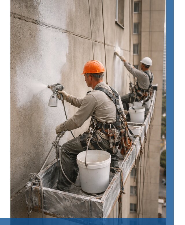 Грунтовка фасада на высоте в Каменске-Шахтинском от 124 р. | ВЫСОТНИК-Ксш