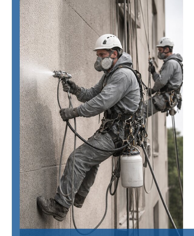 Безвоздушная покраска фасадов зданий в Каменске-Шахтинском профессионально