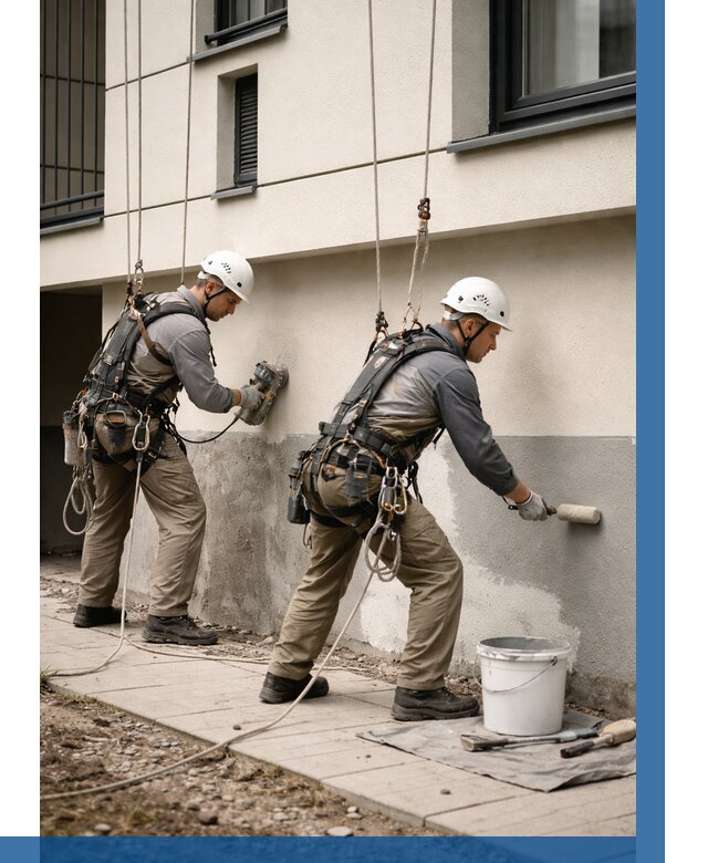 Окраска цоколя здания в Каменске-Шахтинском от 464 р. под ключ | ВЫСОТНИК-Ксш