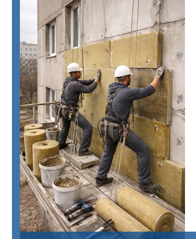 Утепление фасада минватой в Каменске-Шахтинском под ключ с гарантией