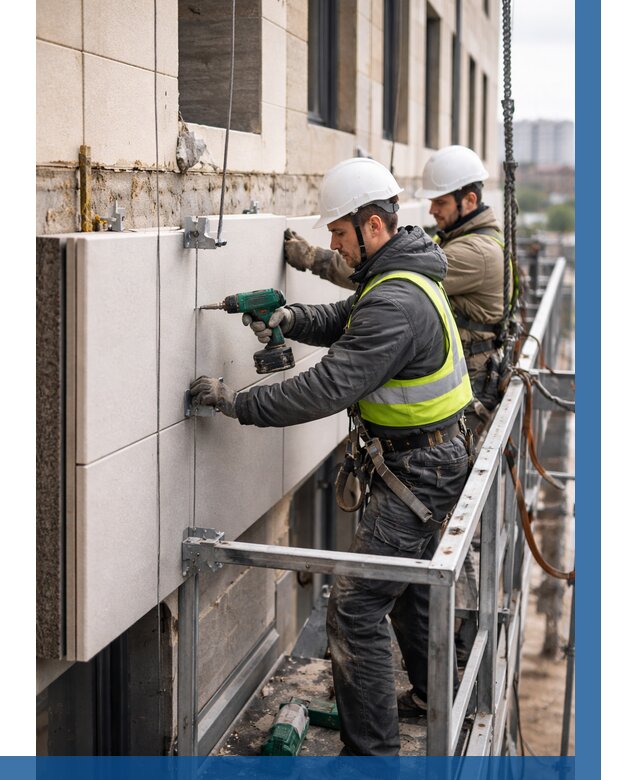 Монтаж фасадных термопанелей в Каменске-Шахтинском от 1545 р. | ВЫСОТНИК-Ксш