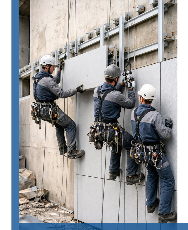 Монтаж вентилируемого фасада в Каменске-Шахтинском под ключ с гарантией качества