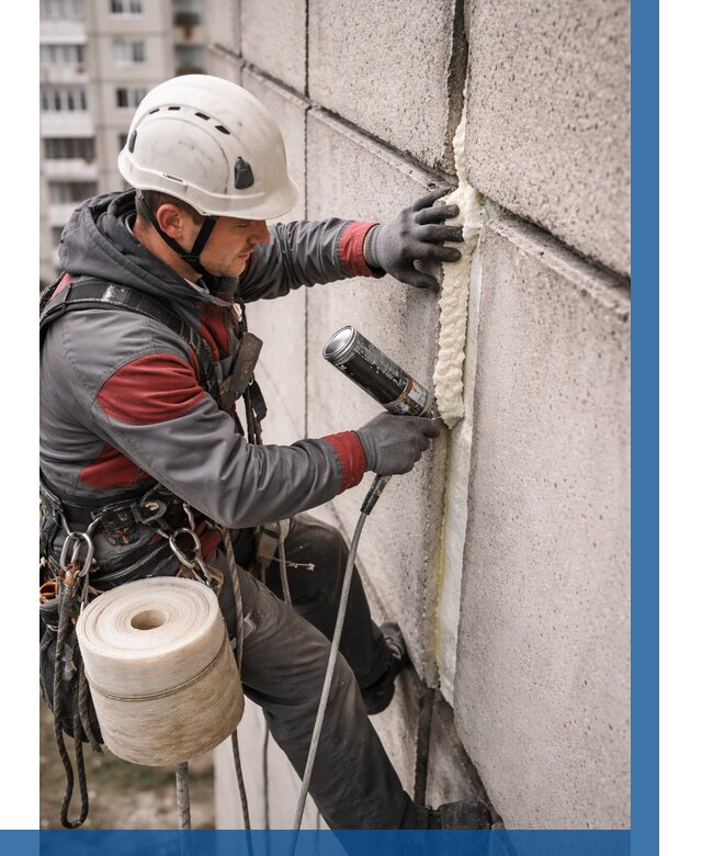 Утепление межпанельных швов в Каменске-Шахтинском от 721 р. | ВЫСОТНИК-Ксш