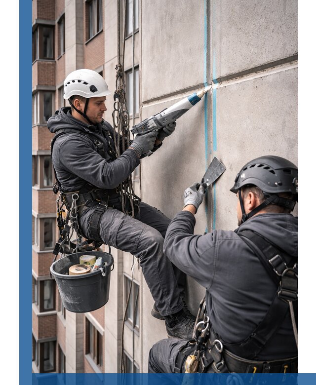 Вторичная герметизация швов фасада и кровли в Каменске-Шахтинском