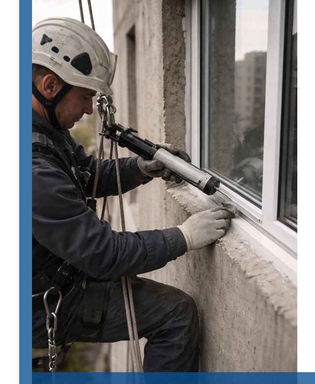 Герметизация оконных швов снаружи в Каменске-Шахтинском профессионально