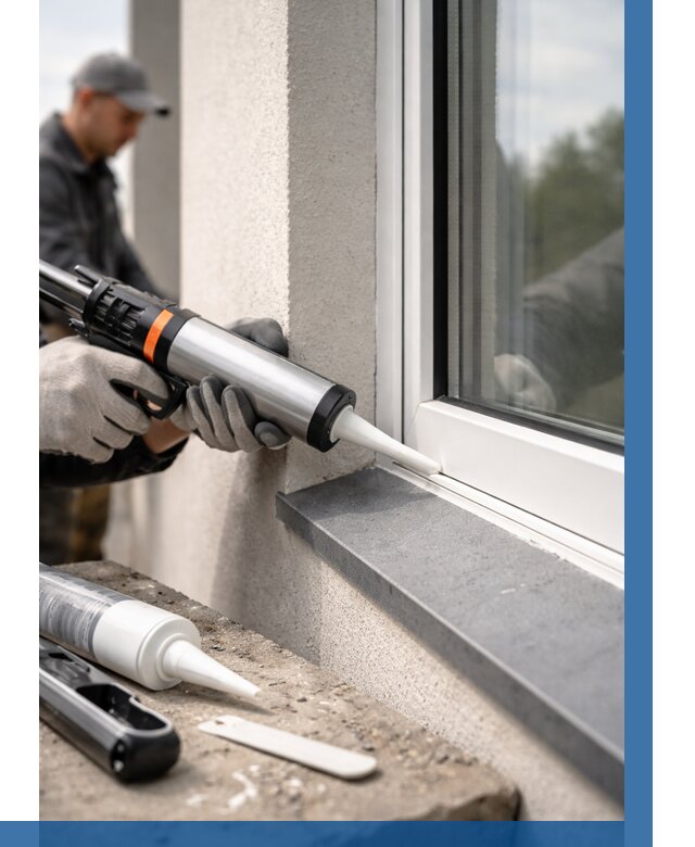 Герметизация монтажных швов окон в Каменске-Шахтинском от 670 р. | ВЫСОТНИК-Ксш