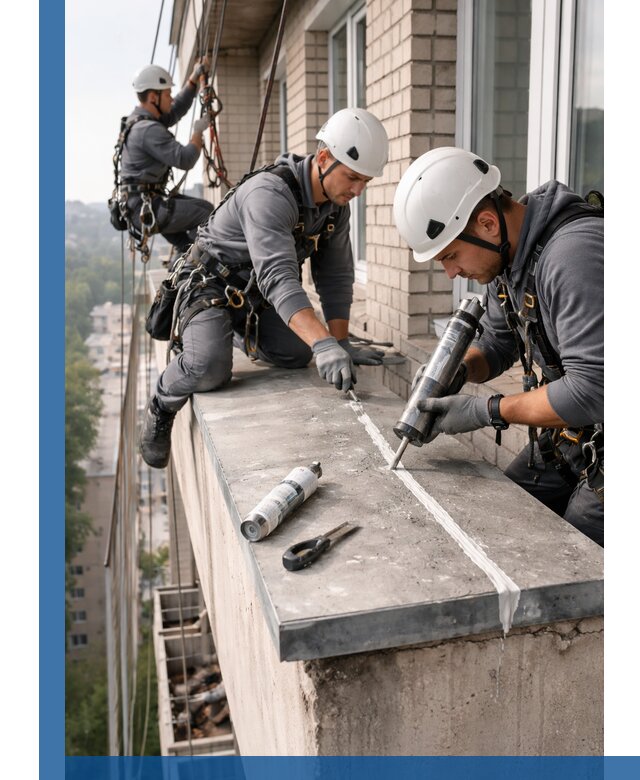 Герметизация балконного козырька в Каменске-Шахтинском профессионально