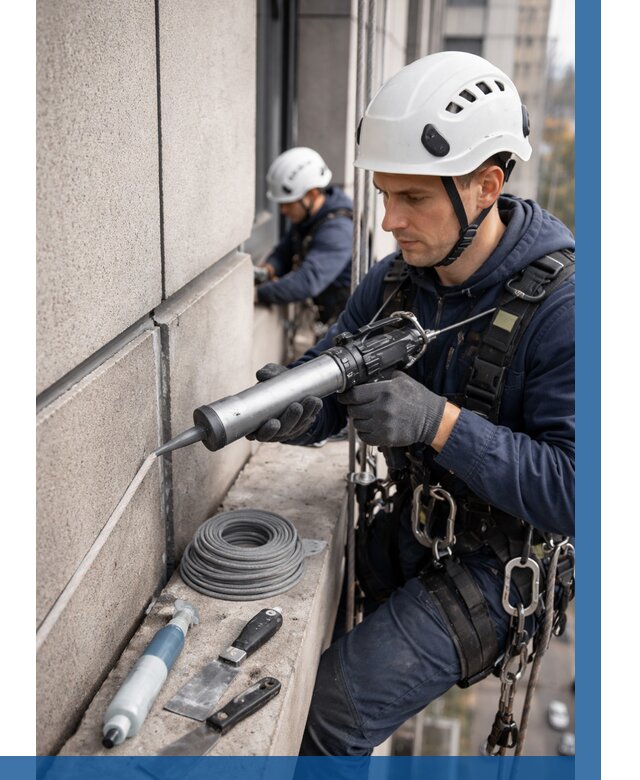 Герметизация деформационных швов фасада в Каменске-Шахтинском от 721 | ВЫСОТНИК-Ксш