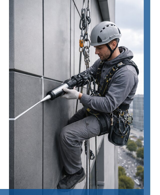 Герметизация стыков фасадных панелей в Каменске-Шахтинском от 6696 р.| ВЫСОТНИК-Ксш