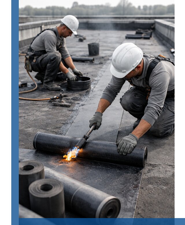 Ремонт рулонной кровли в Каменске-Шахтинском герметизация и восстановление