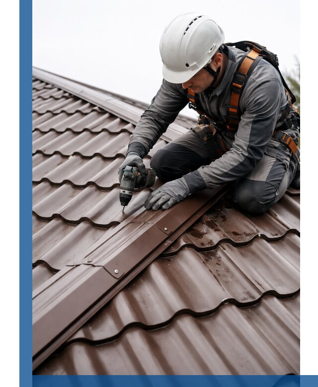 Ремонт металлочерепицы на крыше в Каменске-Шахтинском профессионально