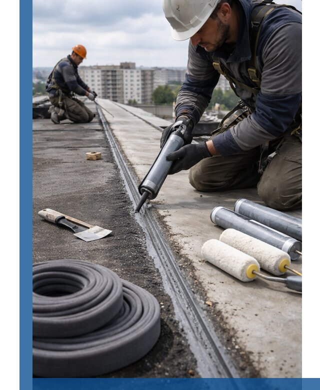 Герметизация швов кровли в Каменске-Шахтинском с гарантией герметичности