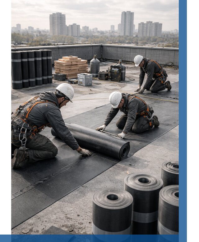 Монтаж мягкой кровли под ключ в Каменске-Шахтинском от 464 р. | ВЫСОТНИК-Ксш