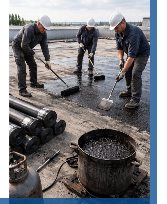 Гидроизоляция кровли мастикой в Каменске-Шахтинском от 618 р. | ВЫСОТНИК-Ксш