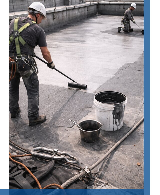 Гидроизоляция кровли жидкой резиной в Каменске-Шахтинском от 515 р. | ВЫСОТНИК-Ксш