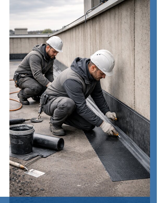 Гидроизоляция примыканий на кровле в Каменске-Шахтинском от 927 р. | ВЫСОТНИК-Ксш