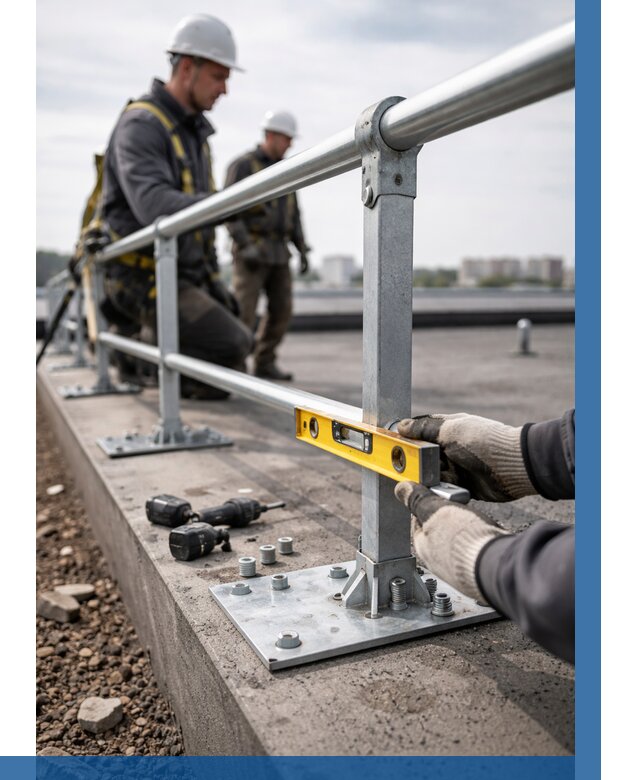 Монтаж кровельного ограждения в Каменске-Шахтинском от 1236 р. | ВЫСОТНИК-Ксш