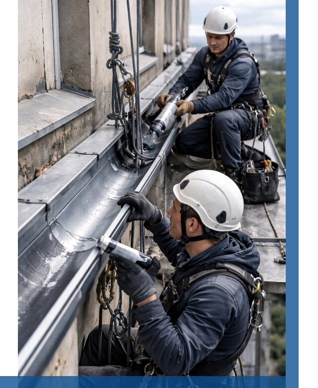 Ремонт водосточных желобов в Каменске-Шахтинском от 6696 р. | ВЫСОТНИК-Ксш