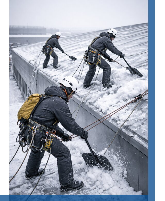 Очистка навесов от снега в Каменске-Шахтинском от 4635 р. | ВЫСОТНИК-Ксш