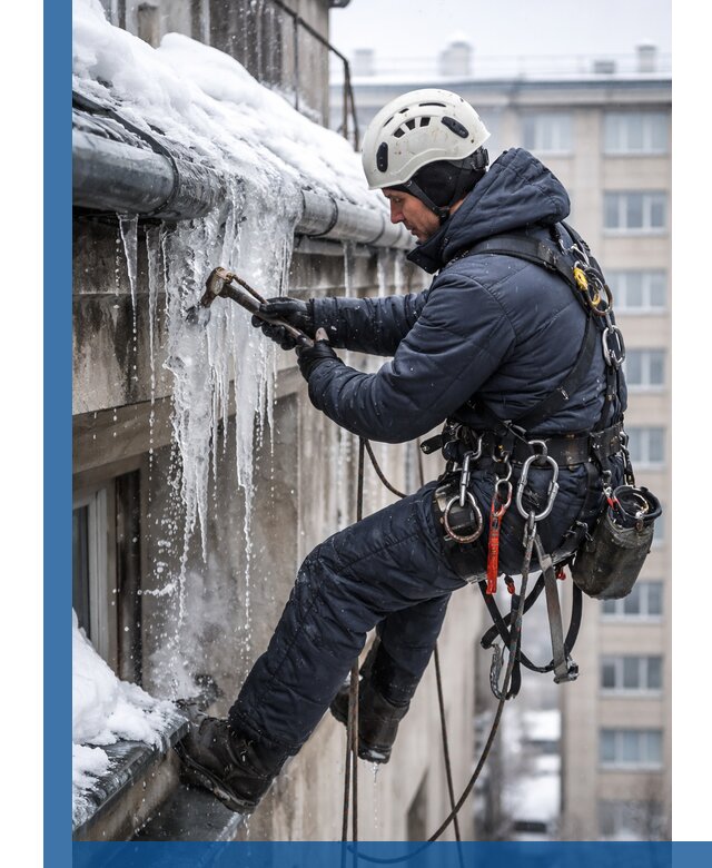 Удаление наледи и чистка водостоков в Каменске-Шахтинском оперативно и безопасно