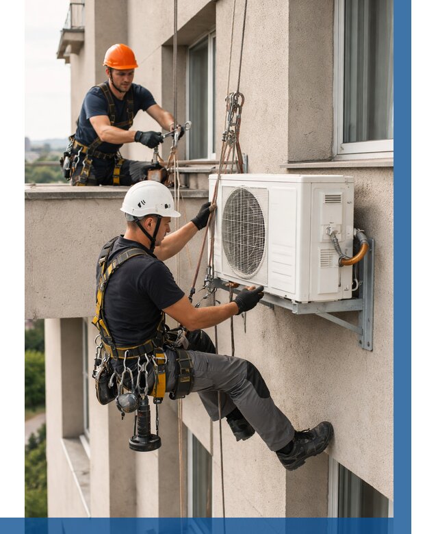 Монтаж внешнего блока кондиционера в Каменске-Шахтинском от 6696 р. | ВЫСОТНИК-Ксш