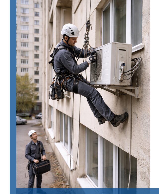 Демонтаж внешнего блока кондиционера в Каменске-Шахтинском профессионально