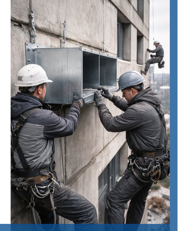 Монтаж вентиляционных коробов в Каменске-Шахтинском от 3090 р. | ВЫСОТНИК-Ксш