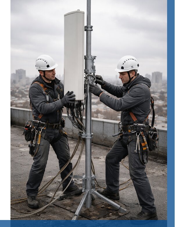 Монтаж антенн связи на крыше в Каменске-Шахтинском от 8756 р. | ВЫСОТНИК-Ксш