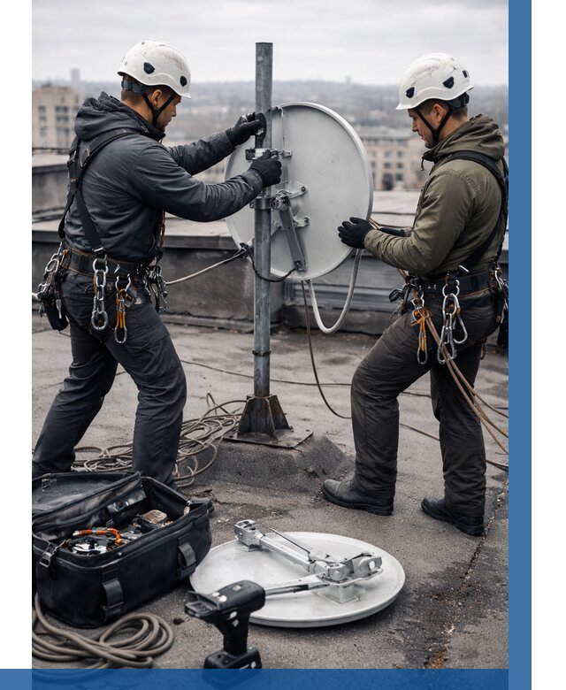 Демонтаж антенн на крыше в Каменске-Шахтинском от 4635 р. | ВЫСОТНИК-Ксш