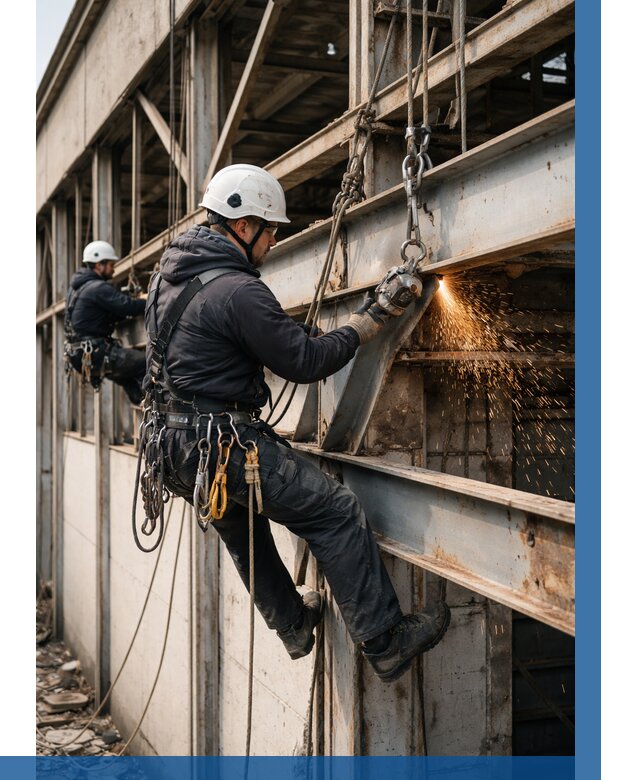 Демонтаж металлоконструкций на высоте в Каменске-Шахтинском от 6696р. |ВЫСОТНИК-Ксш