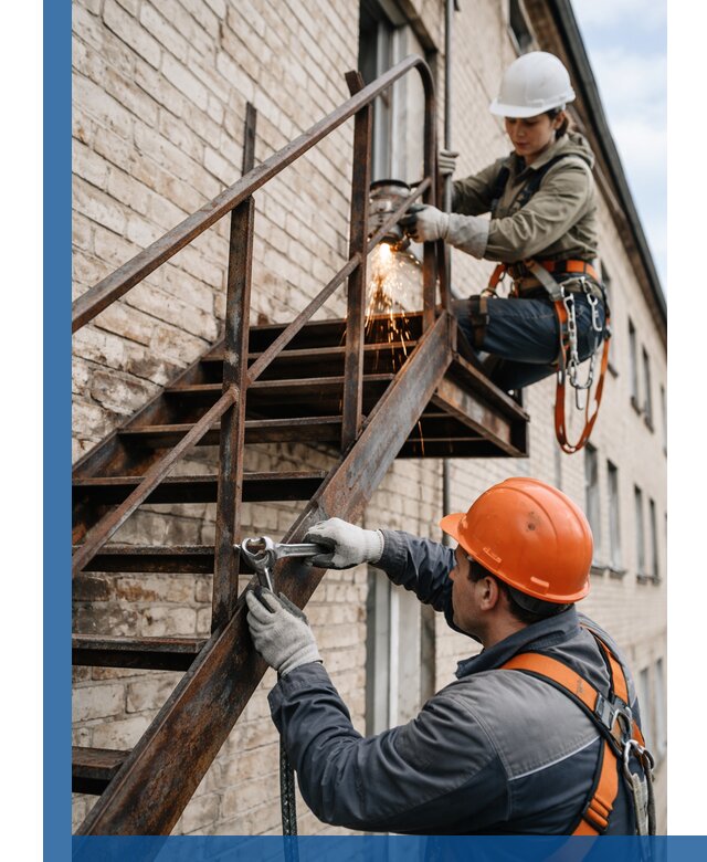 Ремонт и восстановление пожарных лестниц с выездом в Каменске-Шахтинском