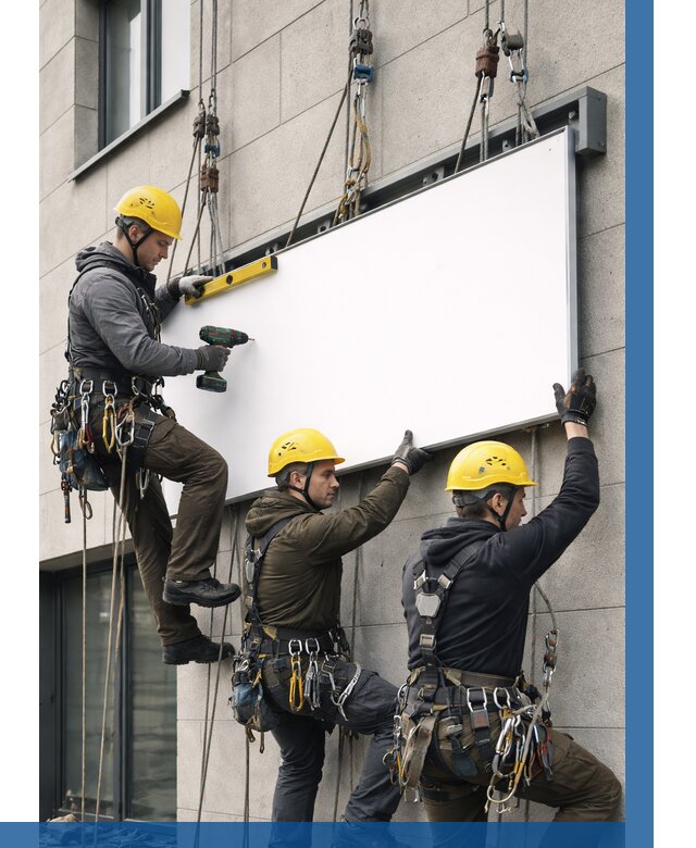 Монтаж рекламной вывески в Каменске-Шахтинском от 8241 р. | ВЫСОТНИК-Ксш