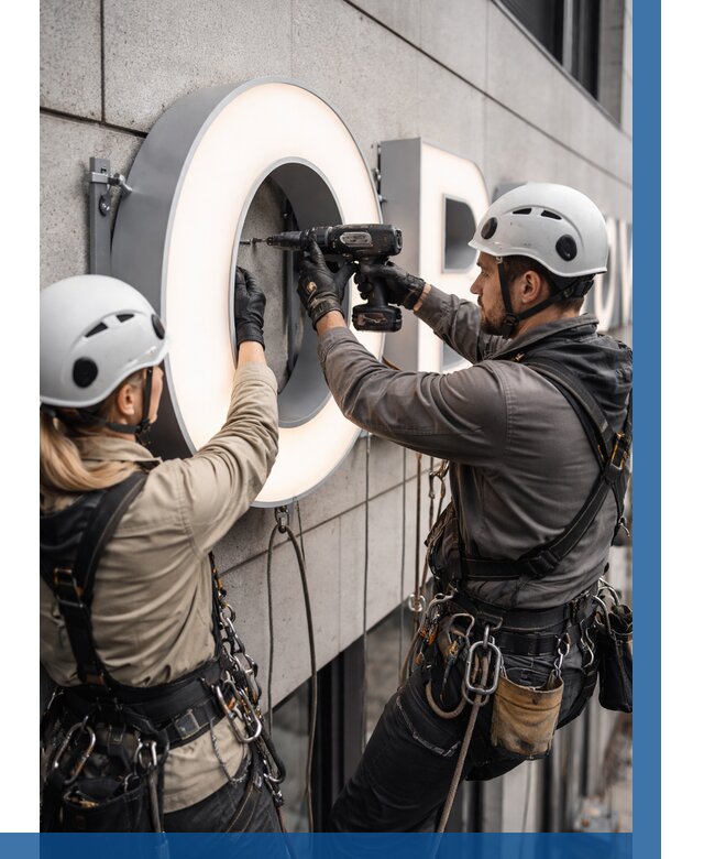 Монтаж световых букв в Каменске-Шахтинском от 3090 р. под ключ ВЫСОТНИК-Ксш