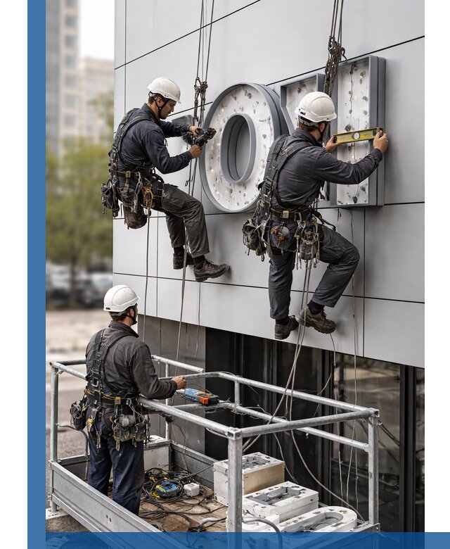 Профессиональный монтаж световых букв в Каменске-Шахтинском под ключ