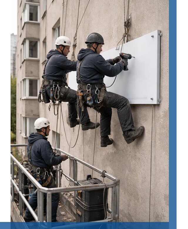 Монтаж табличек и указателей в Каменске-Шахтинском от 3605 р. | ВЫСОТНИК-Ксш