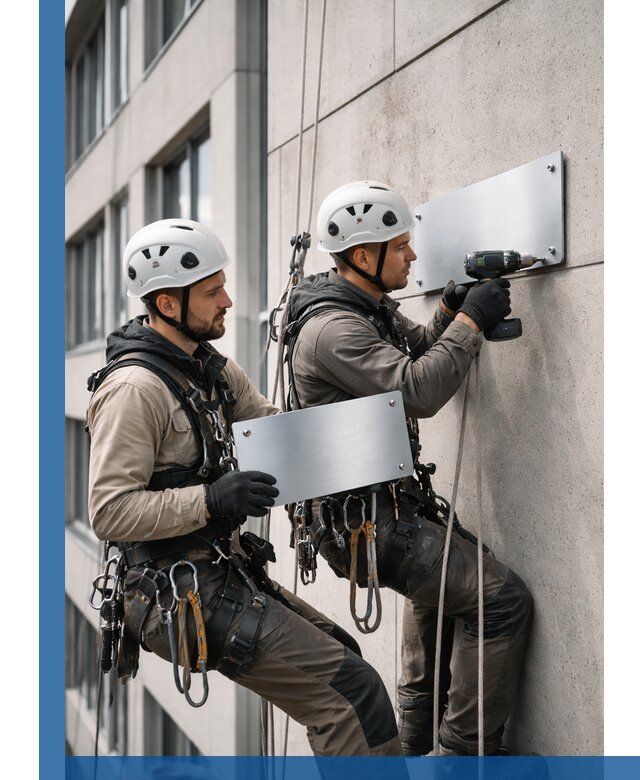 Монтаж табличек и указателей в Каменске-Шахтинском для зданий и сооружений