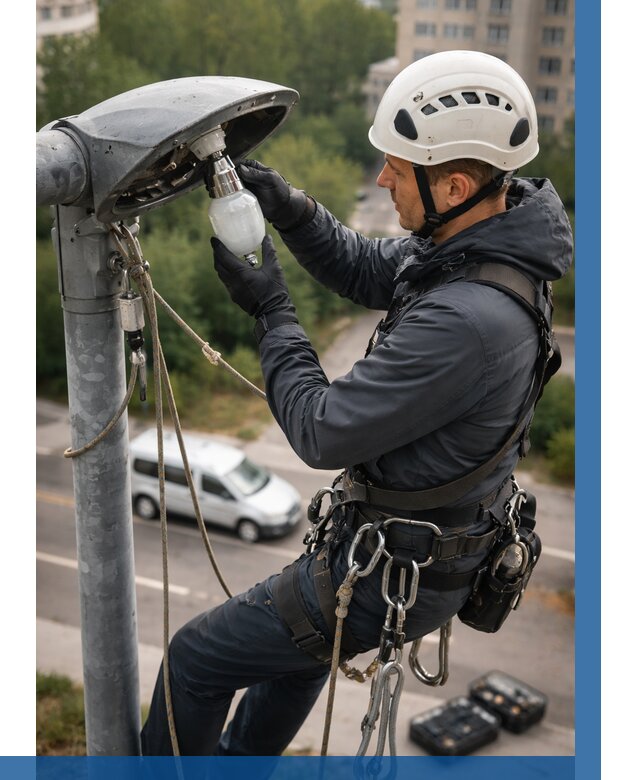 Замена ламп на высоте в Каменске-Шахтинском от 2575 р. | ВЫСОТНИК-Ксш